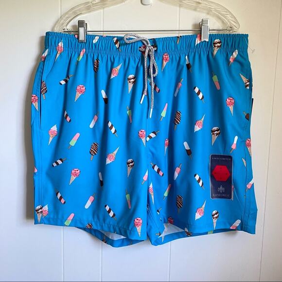 NWT Rainforest Ice Cream Swim Trunks - Picture 1 of 5